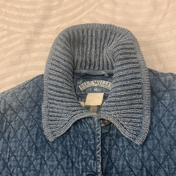 Indigo blue cozy Blue Willis snap bottom denim jacket with vintage vibes - Picture 7 of 7